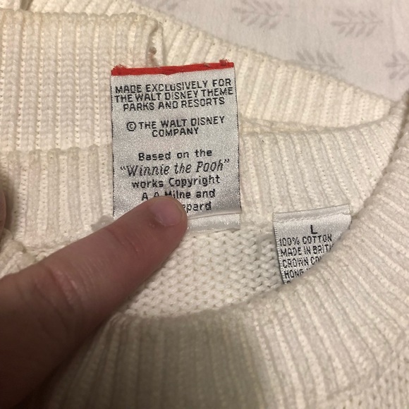 VINTAGE OVERSIZED DISNEY SWEATER | Cream, White - Picture 5 of 5